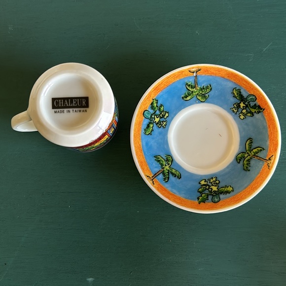 Chaleur D Burrows Espresso Demitasse Hopper Cup/Matching Saucer - Picture 10 of 12